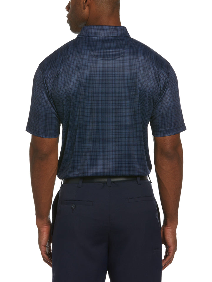 Men's Printed Plaid Golf Polo