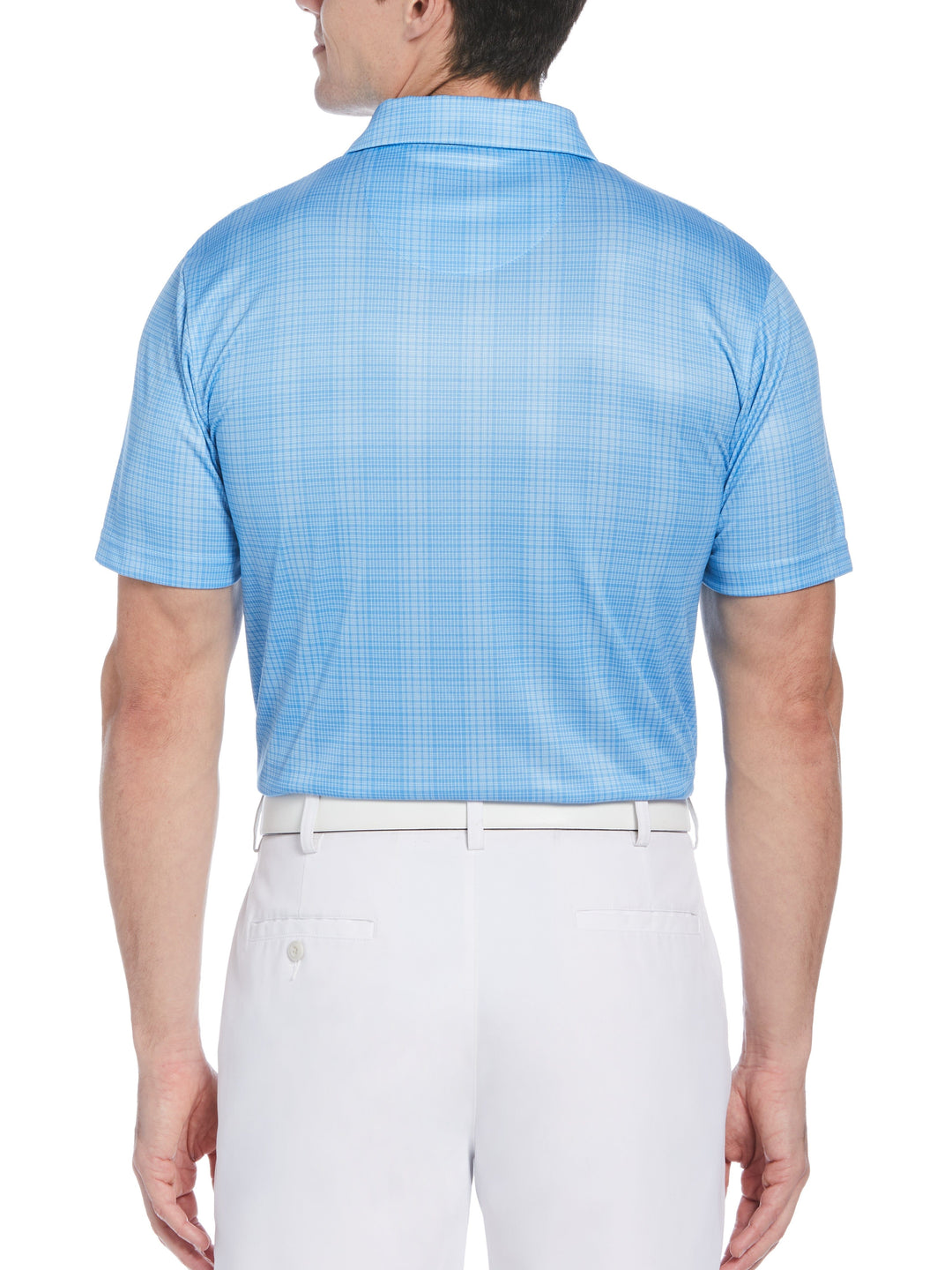 Printed Plaid Golf Polo (All Aboard) 