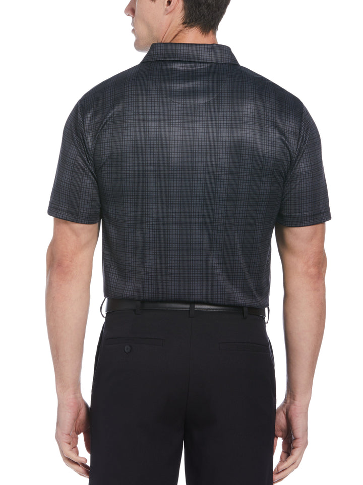 Men's Printed Plaid Golf Polo