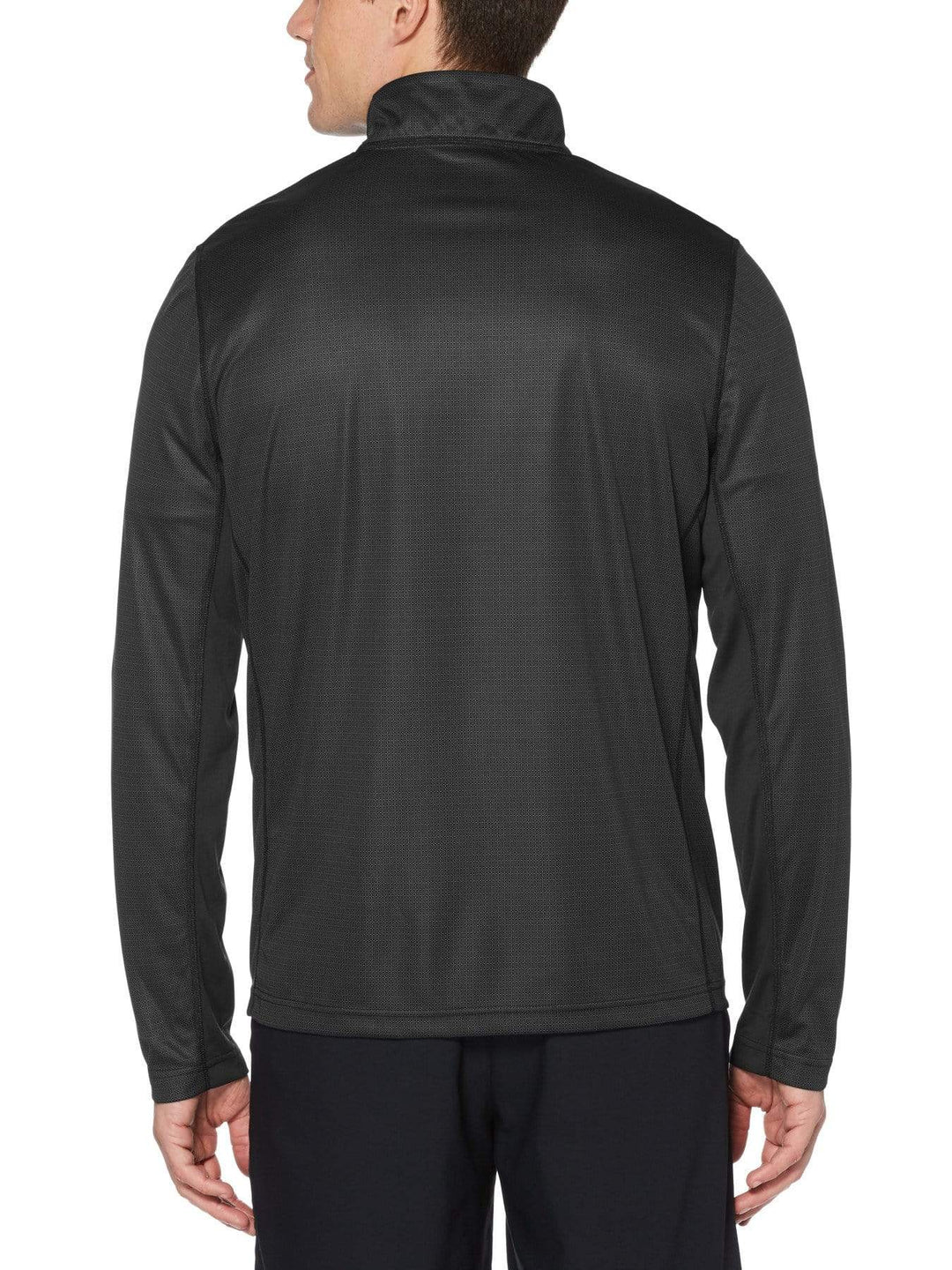 Men's Printed Quarter-Zip Golf Sweater