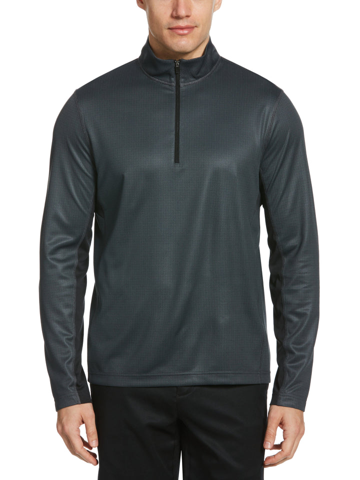 Men's Quarter Zip With Mesh Piecing Pullover