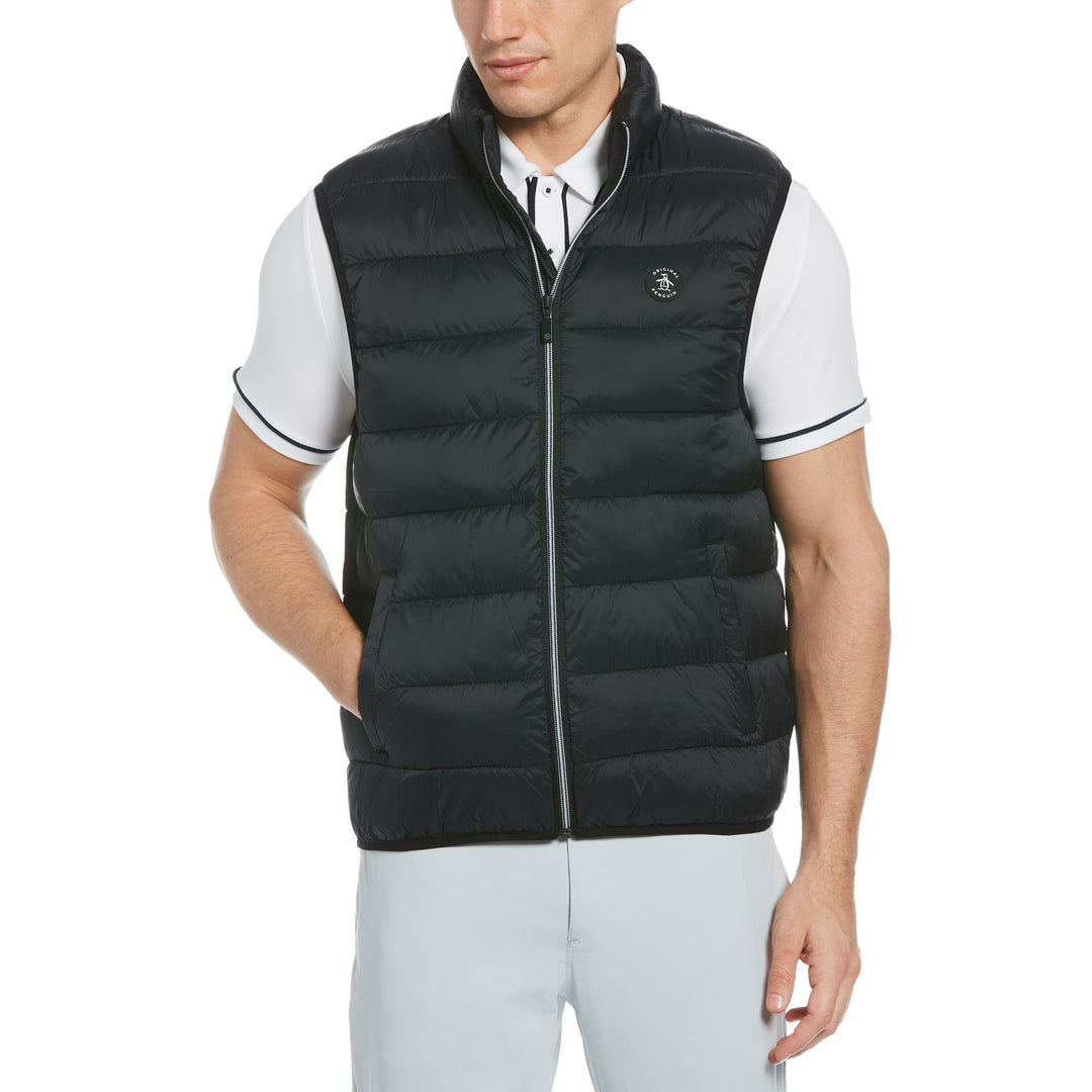 Quilted Outdoor Vest (True Black) 