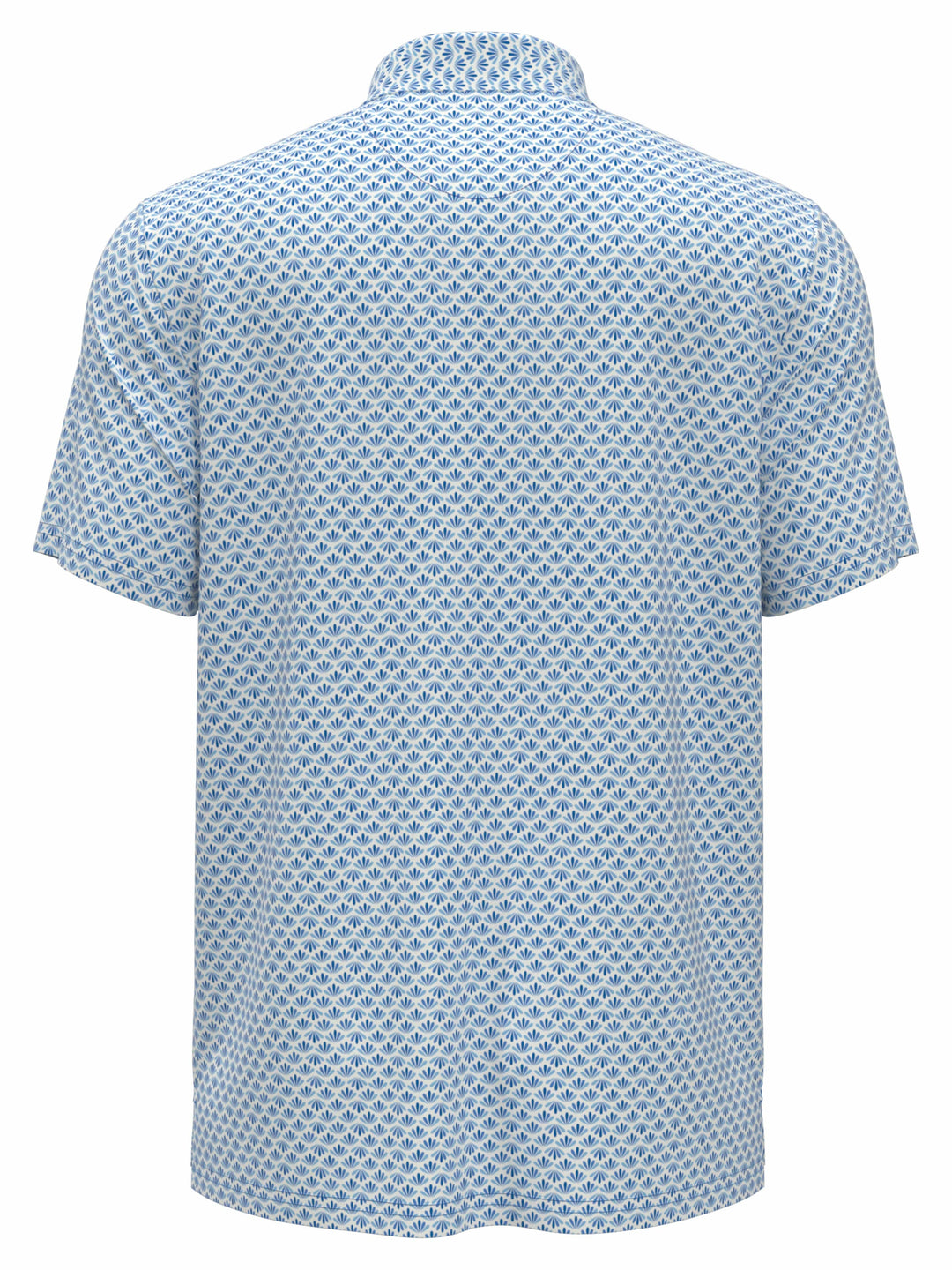 Retro Geo Print Golf Polo (Cloisonne) 