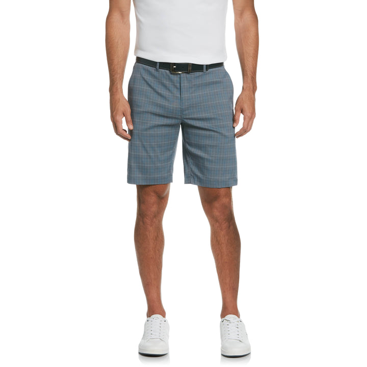 Road map Plaid Golf Short (Black Iris) 