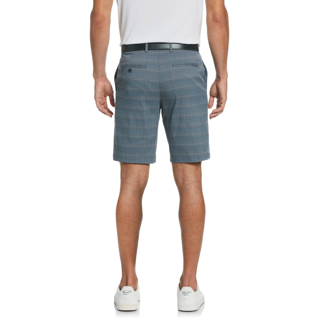 Road map Plaid Golf Short (Black Iris) 