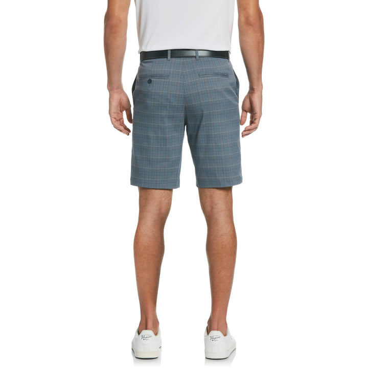 Road map Plaid Golf Short (Black Iris) 