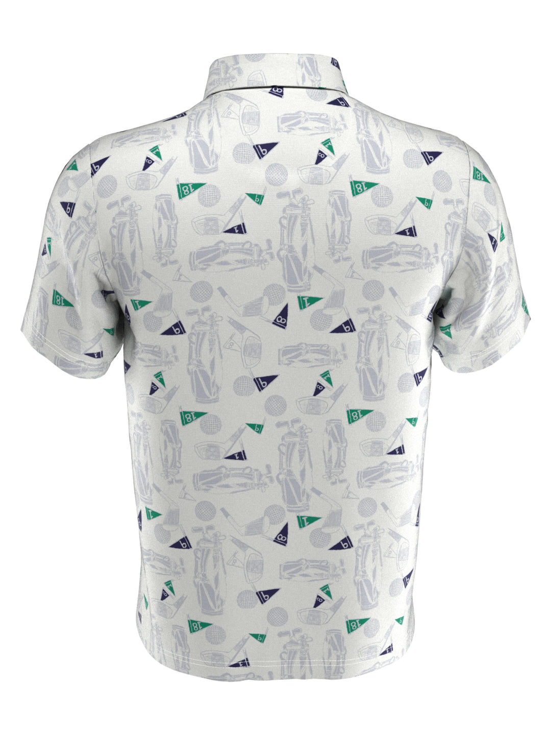 Men's Roadmap Print Golf Polo