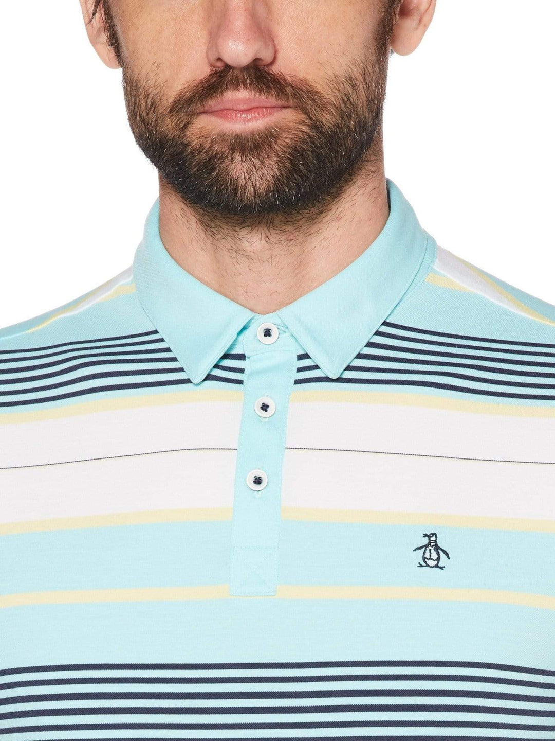 Men's Roadmap Stripe Golf Polo