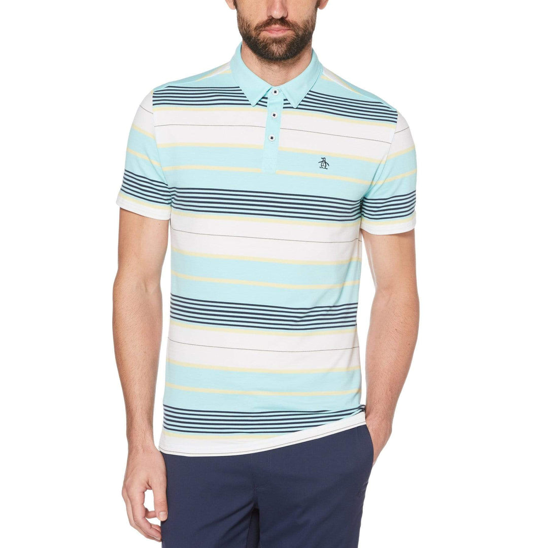 Men's Roadmap Stripe Golf Polo