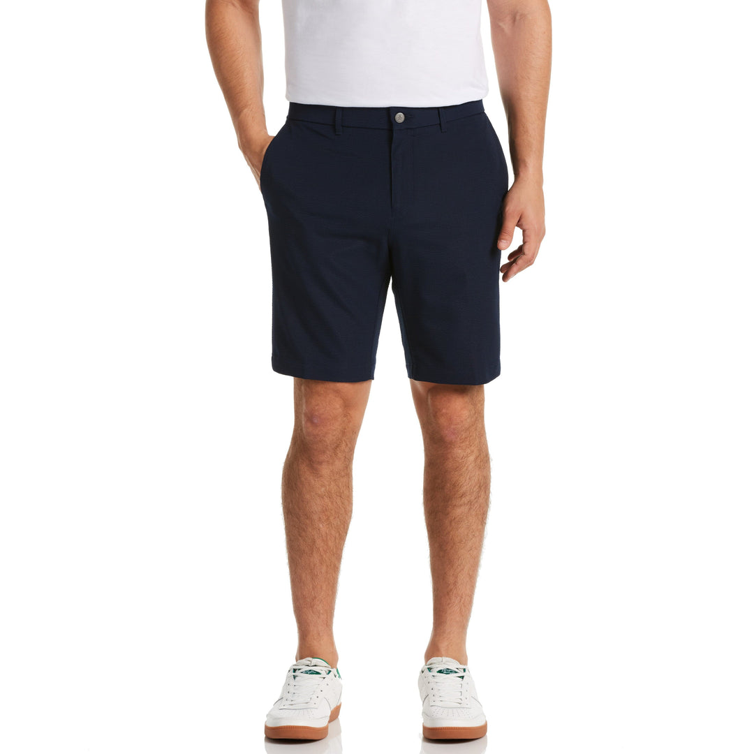 Seersucker Golf Short (Black Iris) 