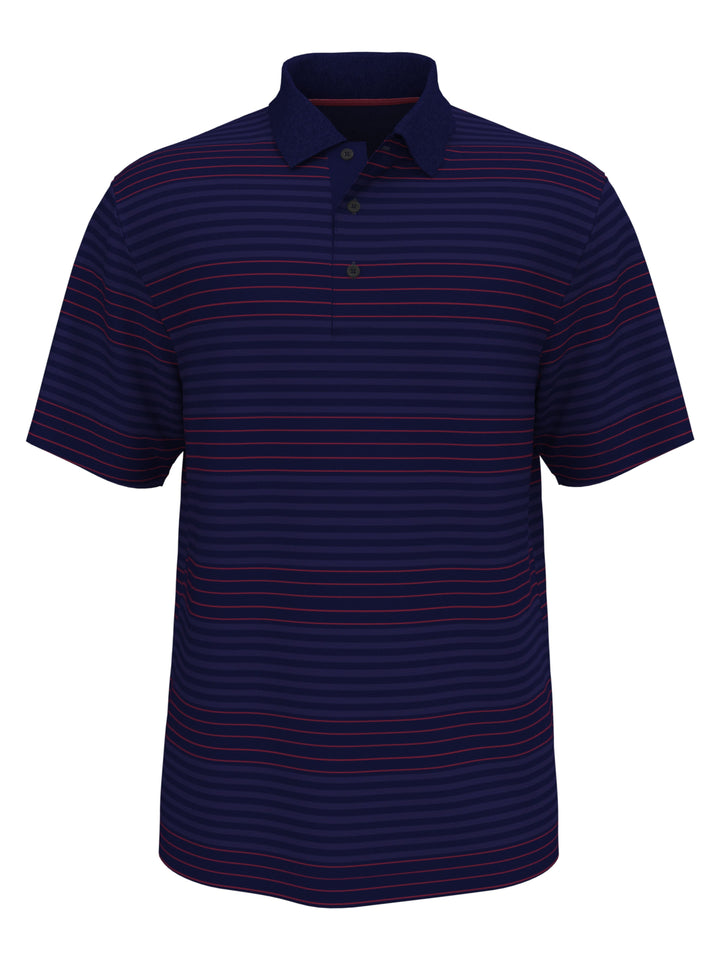 Shadow Energy Stripe Polo (Classic Navy) 