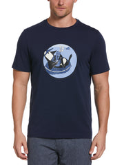 Shipwreck Pete Graphic Golf T-Shirt (Black Iris) 