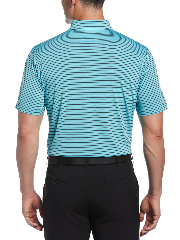 Single Feeder Stripe Golf Polo (Sea Jet) 