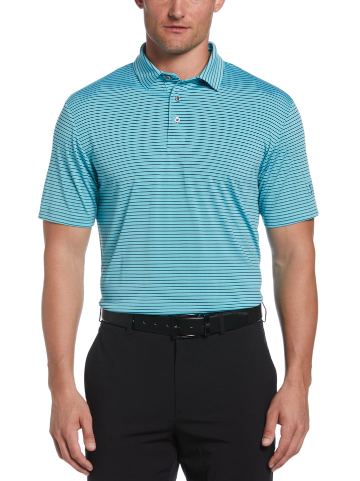 Single Feeder Stripe Golf Polo (Sea Jet) 