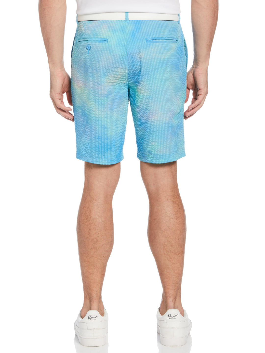 Men's Soft Filtered Tie Dye Seersucker 8" Golf Short