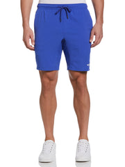 Solid Athletic Tennis Short with Drawstring (Dazzling Blue) 