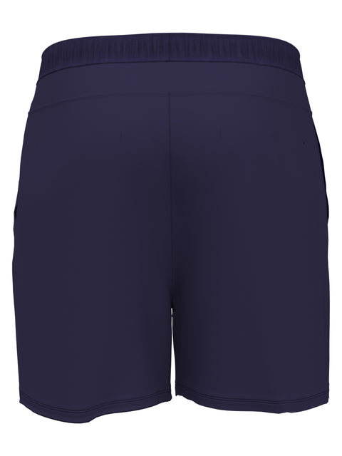 Solid Athletic Tennis Short with Drawstring (Peacoat) 