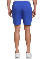 Solid Athletic Tennis Short with Drawstring (Dazzling Blue) 