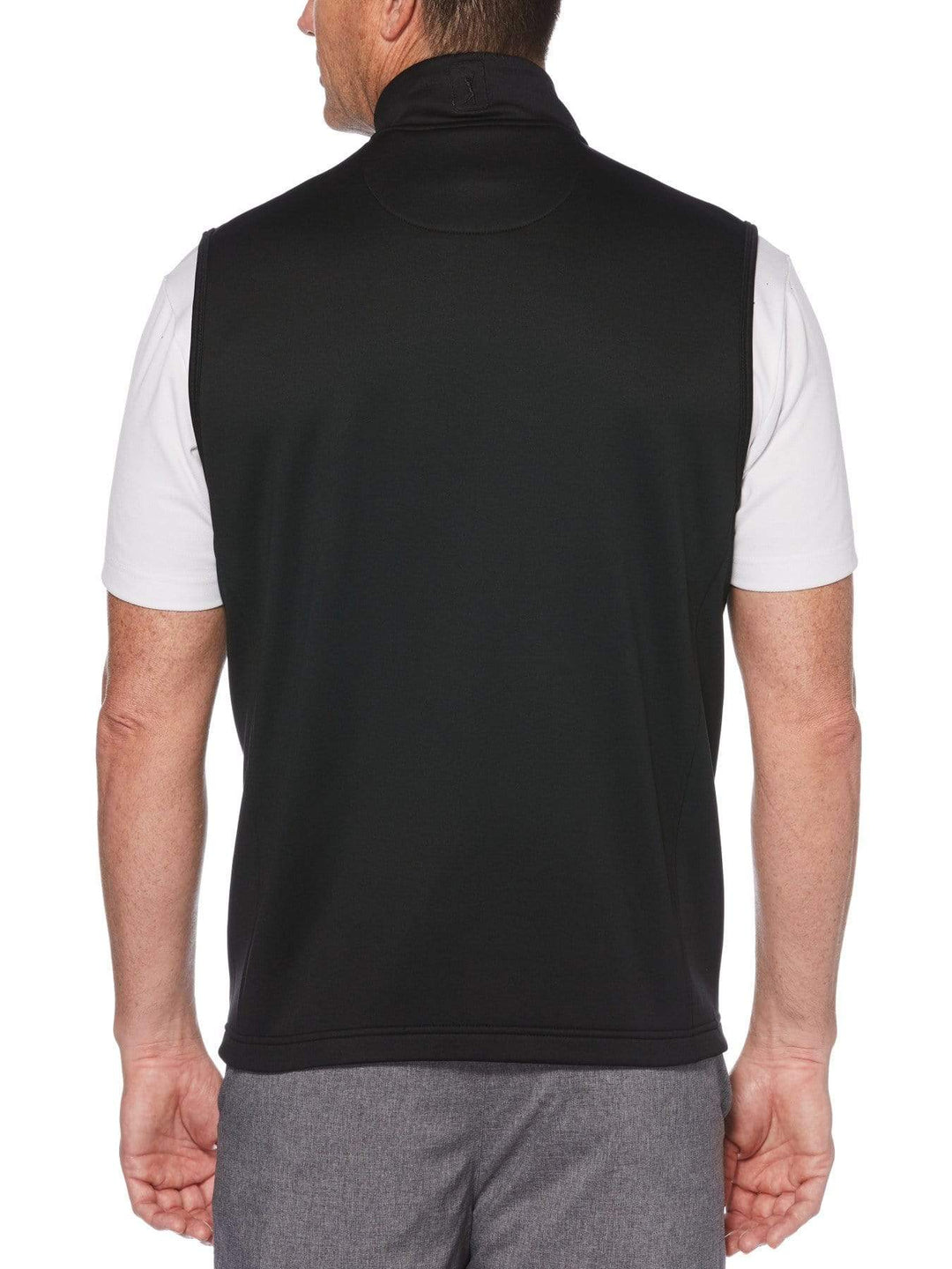 Men's Solid Fleece Back Vest