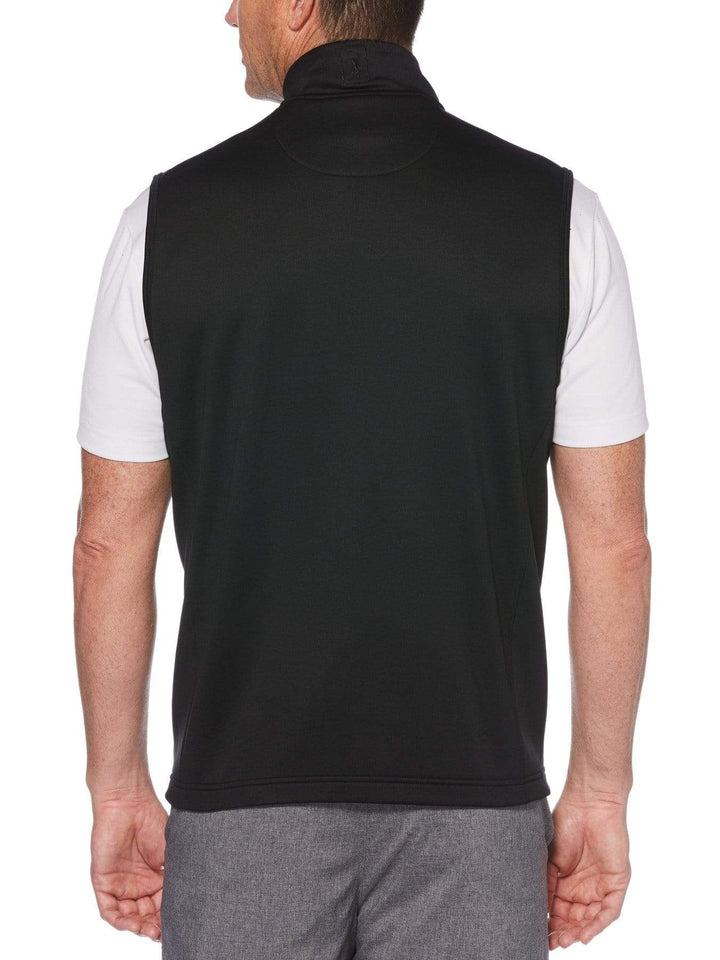 Men's Solid Fleece Back Vest