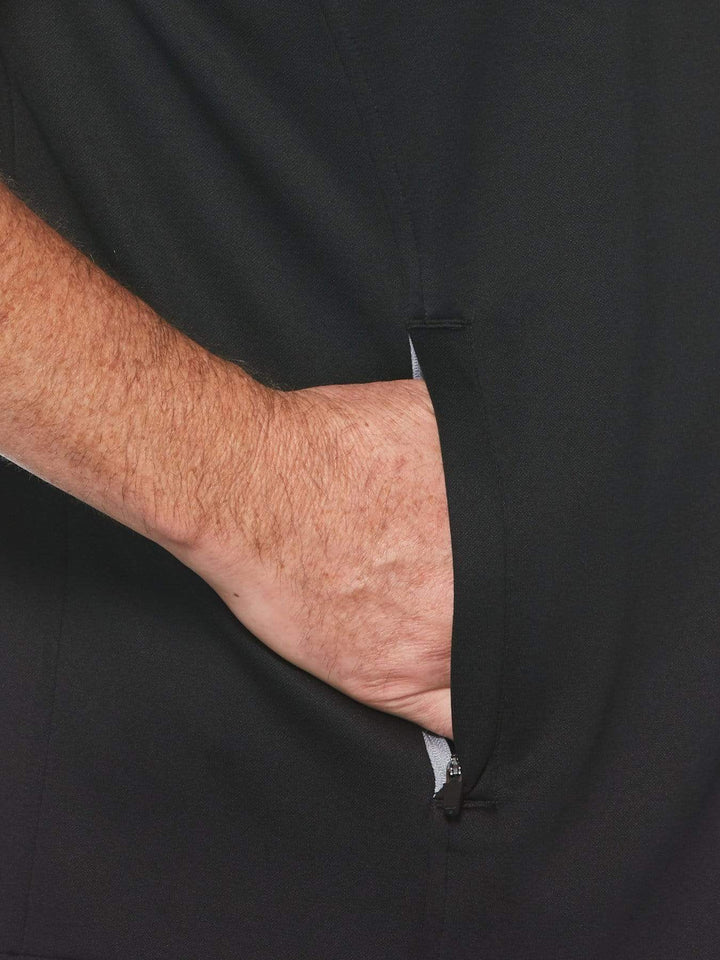 Men's Solid Fleece Back Vest