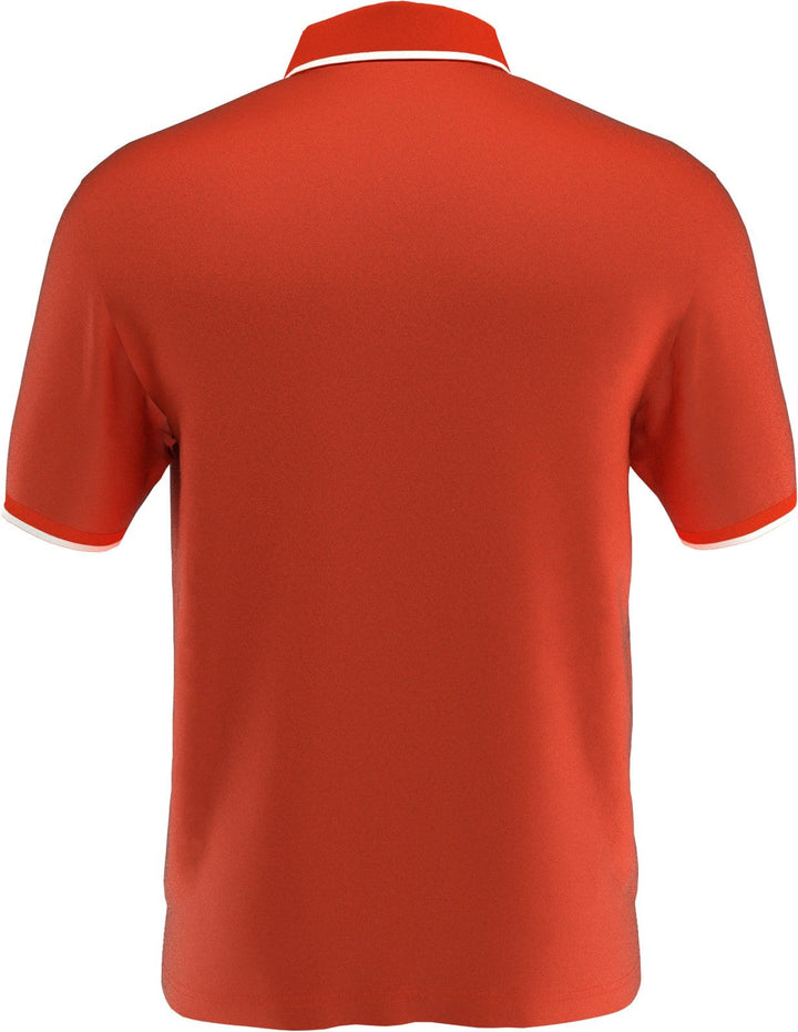 Men's Solid Golf Polo with Cuff Tipping