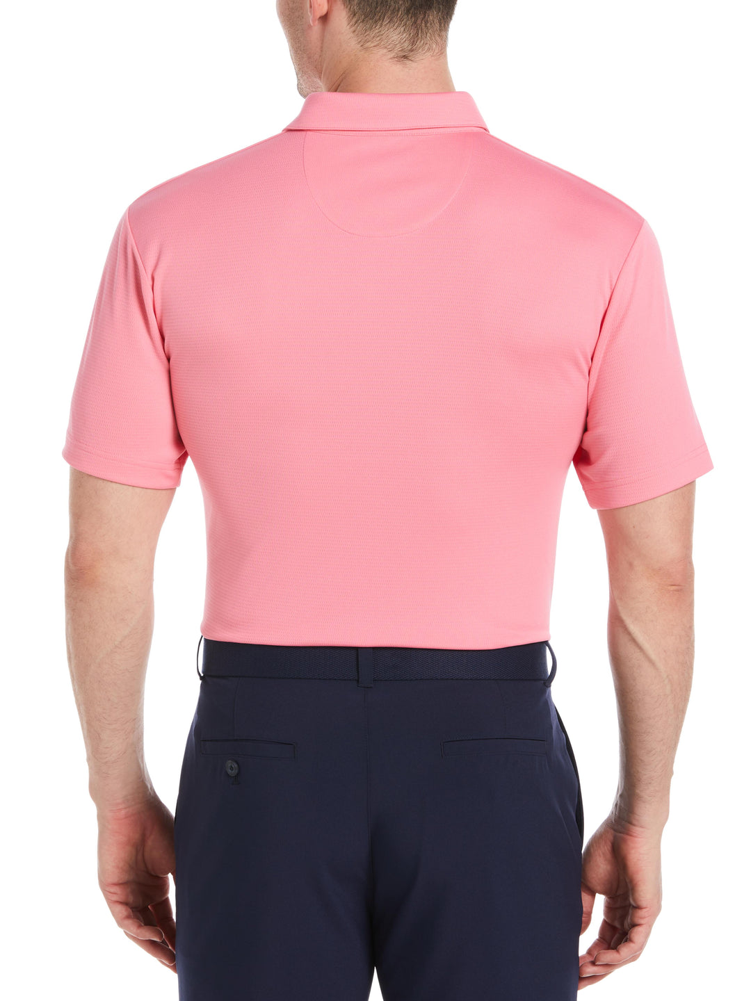 Men's Solid Textured Golf Polo