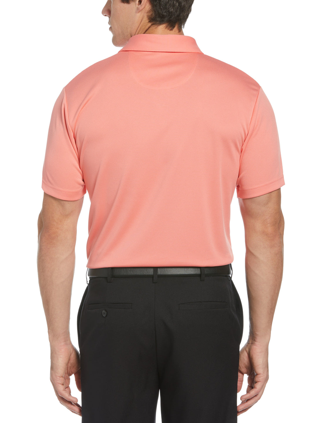 Solid Textured Golf Polo (Shell Pink) 