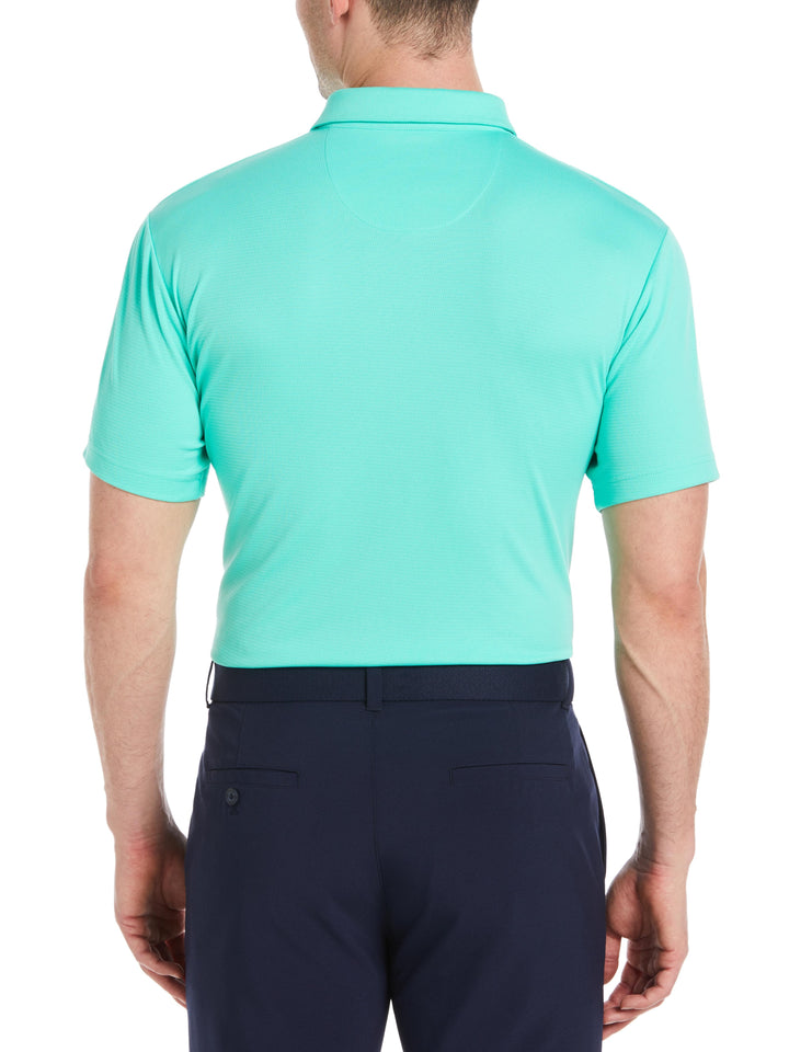 Men's Solid Textured Golf Polo