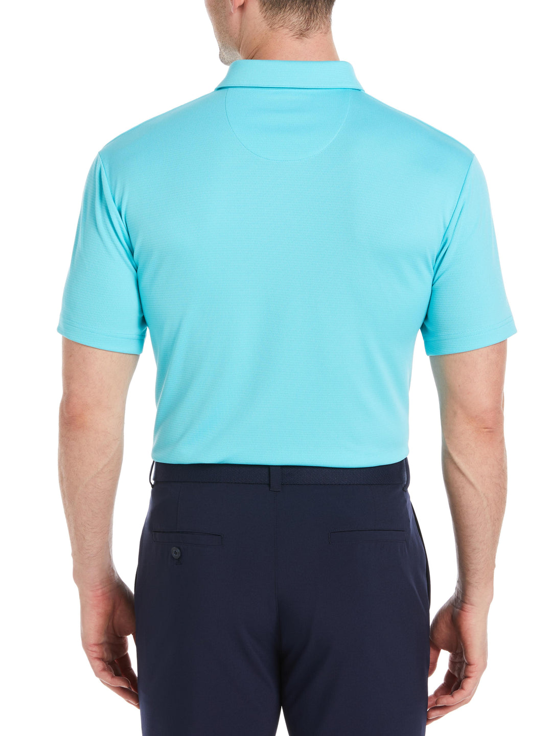 Men's Solid Textured Golf Polo