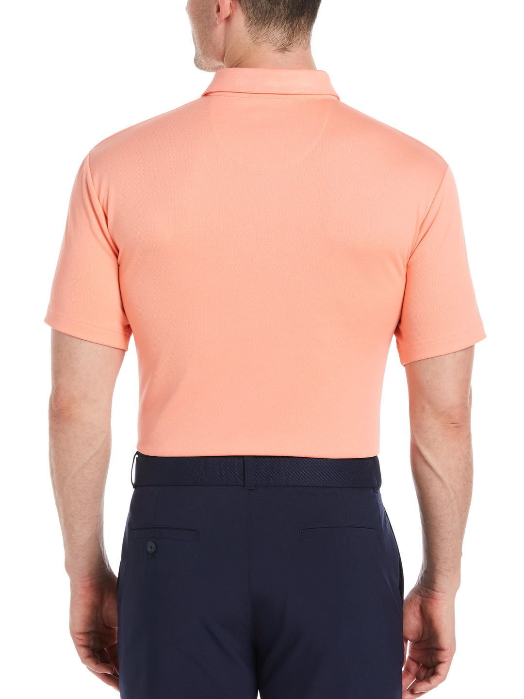 Men's Solid Textured Golf Polo