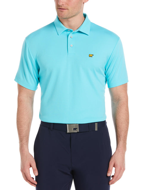 Men's Solid Textured Golf Polo