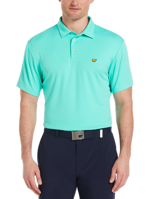 Men's Solid Textured Golf Polo