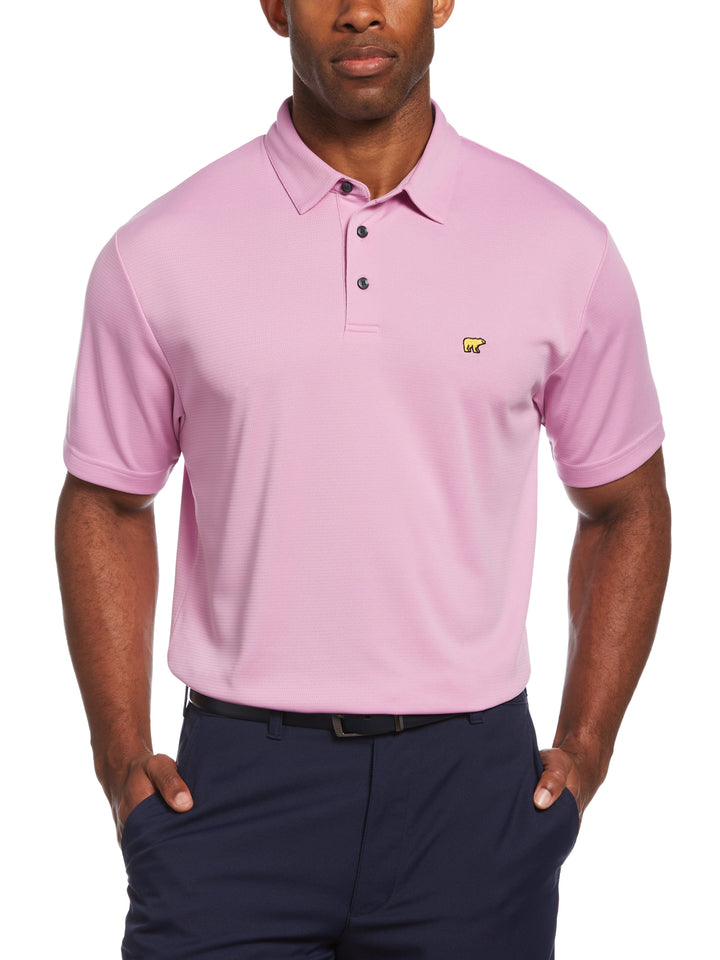 Solid Textured Golf Polo (Orchid) 