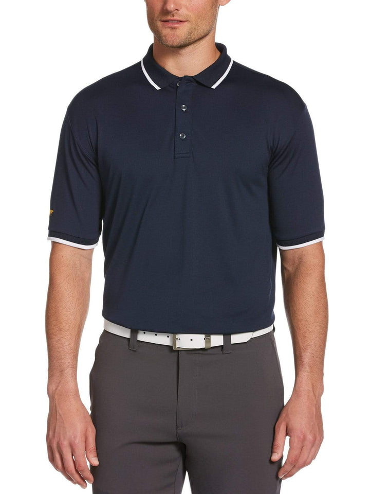 Men's Solid Textured Polo