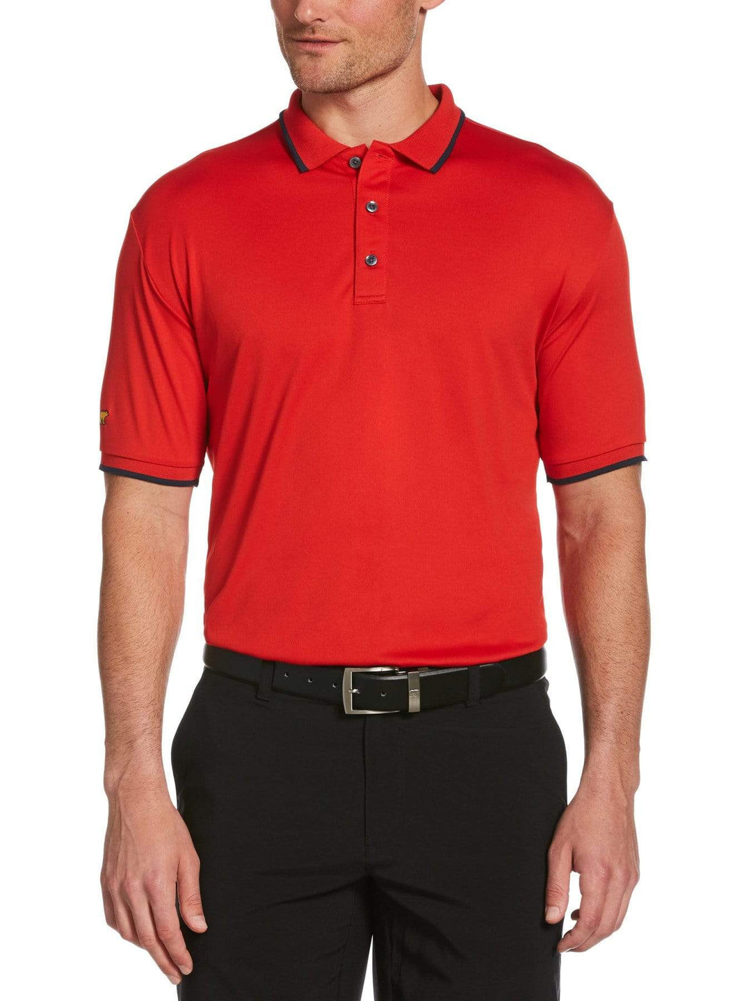 Men's Solid Textured Polo