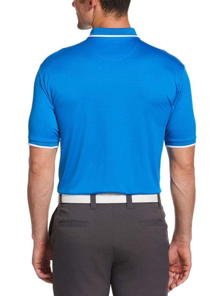 Men's Solid Textured Polo