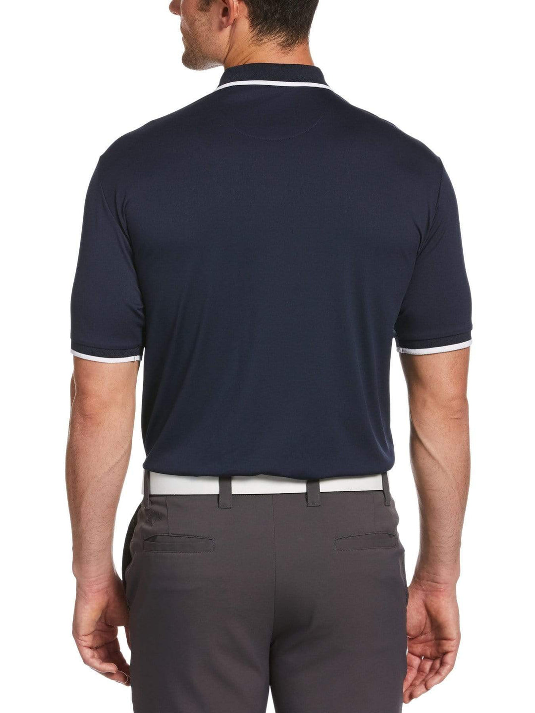 Men's Solid Textured Polo