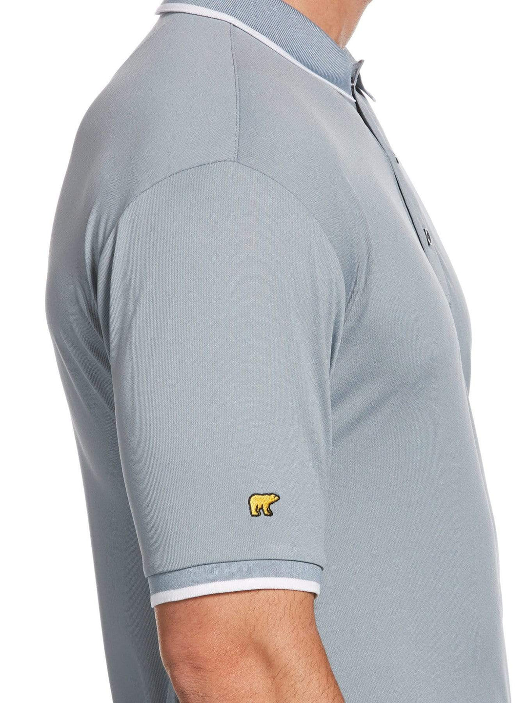 Men's Solid Textured Polo