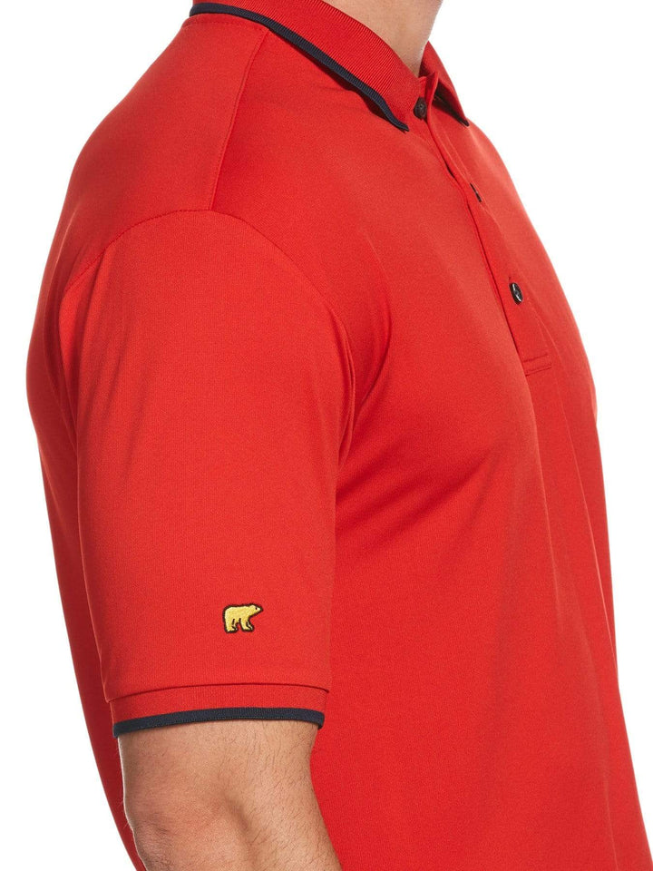 Men's Solid Textured Polo