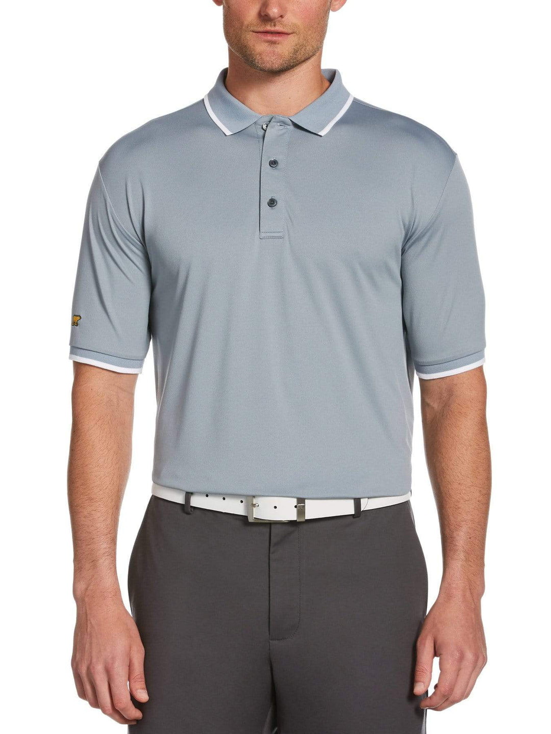 Men's Solid Textured Polo