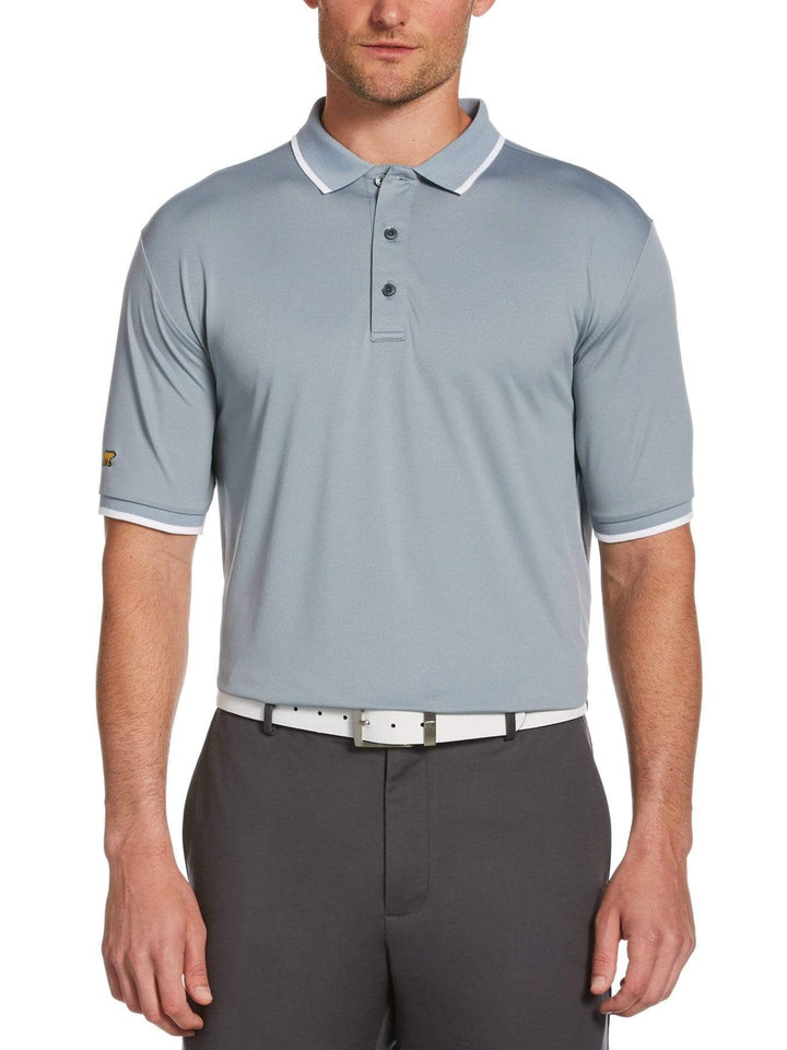 Men's Solid Textured Polo
