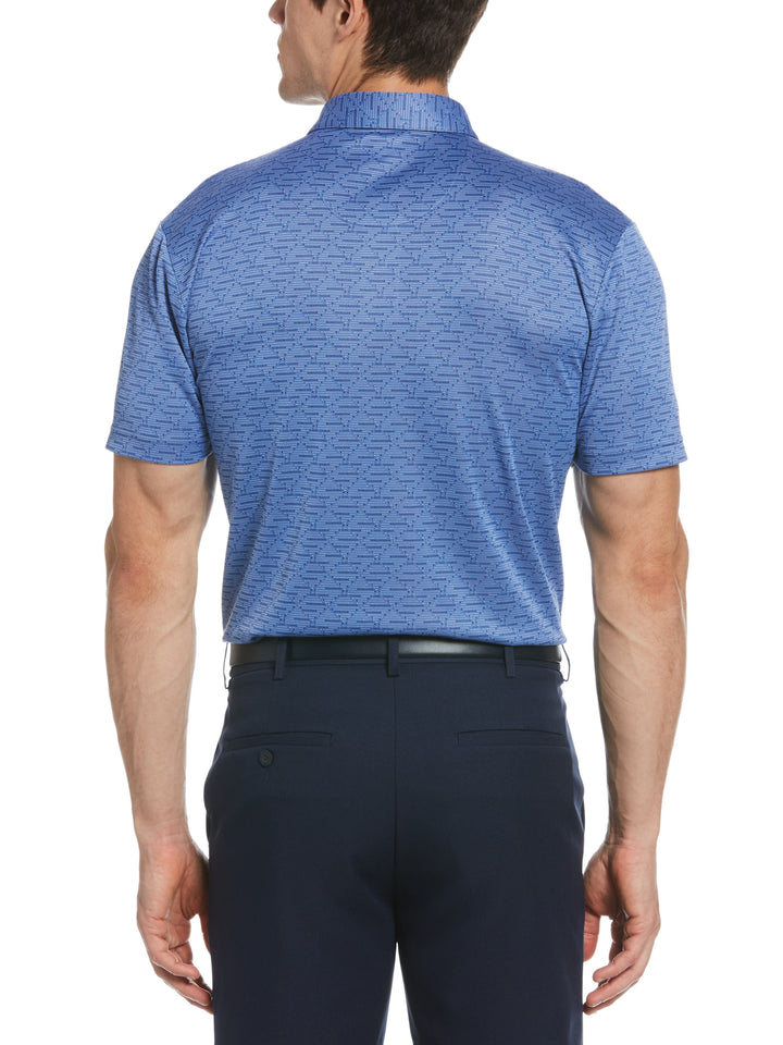 Men's Space Dye Argyle Jacquard Golf Polo