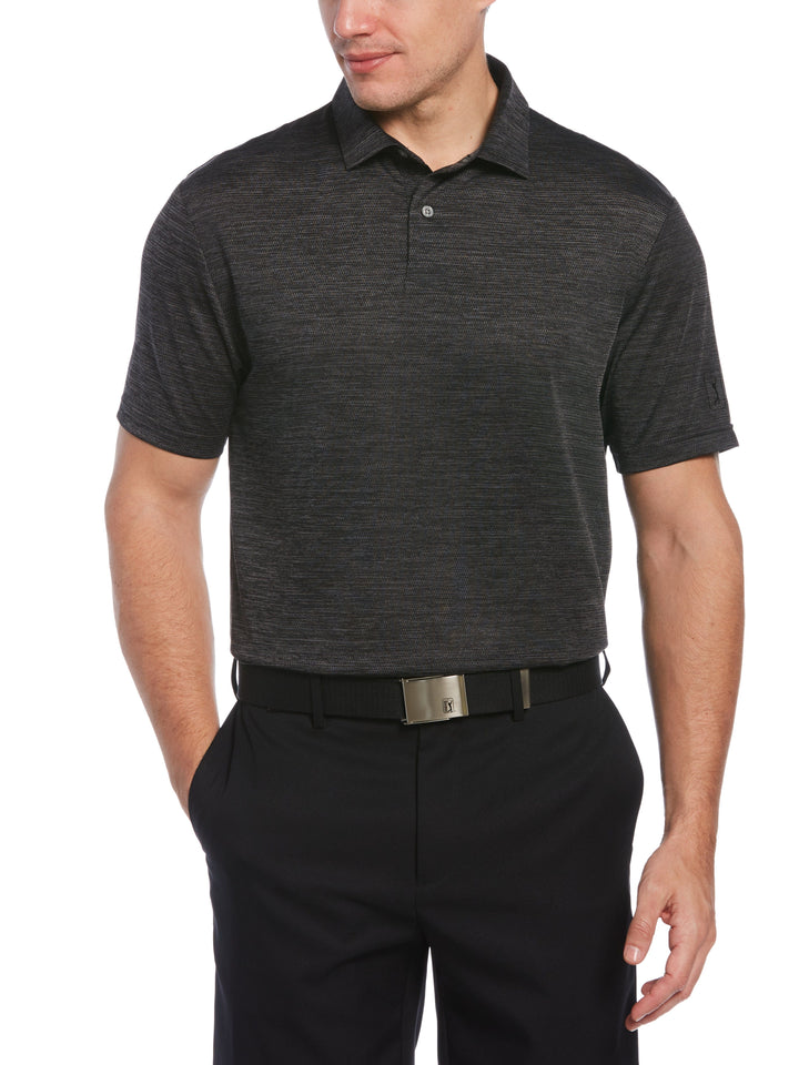 Men's Space Dye Texture Golf Polo
