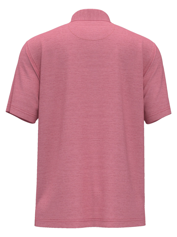 Space Dye Texture Golf Polo (Virtual Pink Heather) 