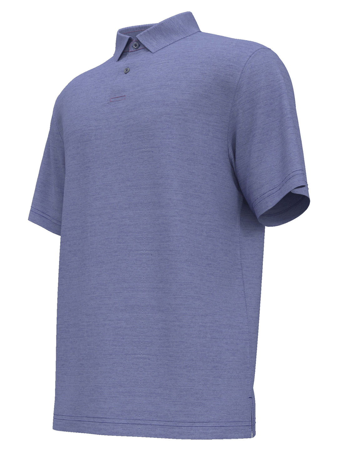 Space Dye Texture Golf Polo (Lt Dazzling Blue Heather) 