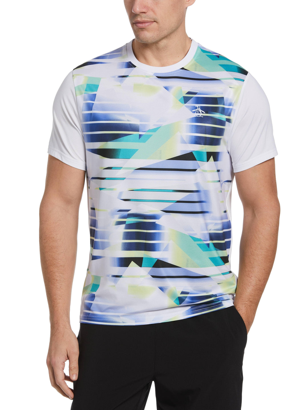 Spliced Energy Stripe Tee (Bright White) 