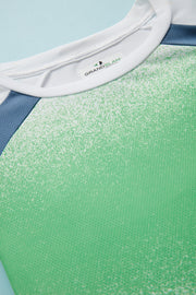 Men's Spray Gradient Printed Tennis Tee