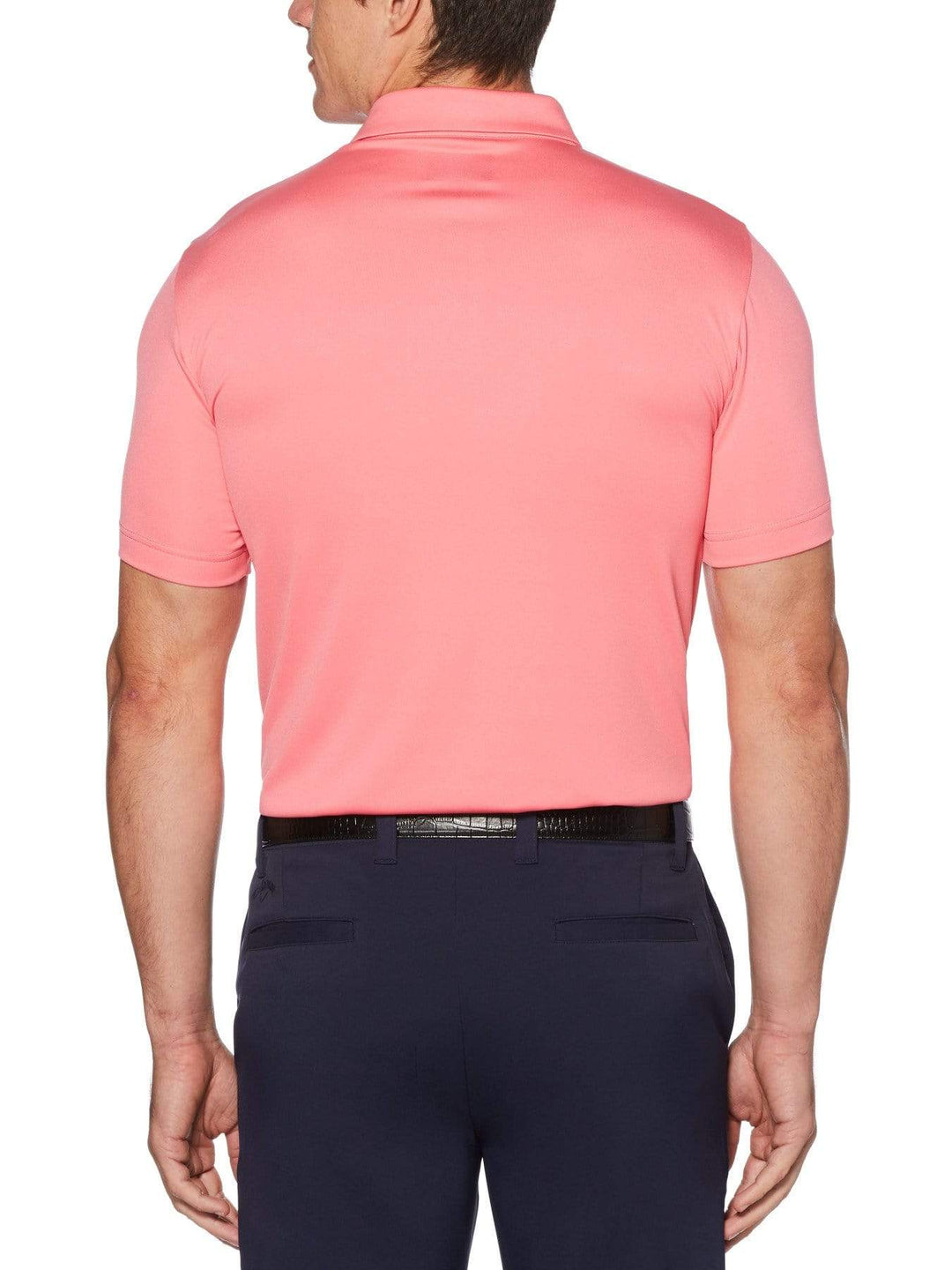 Men's Stacked Herringbone Print Polo