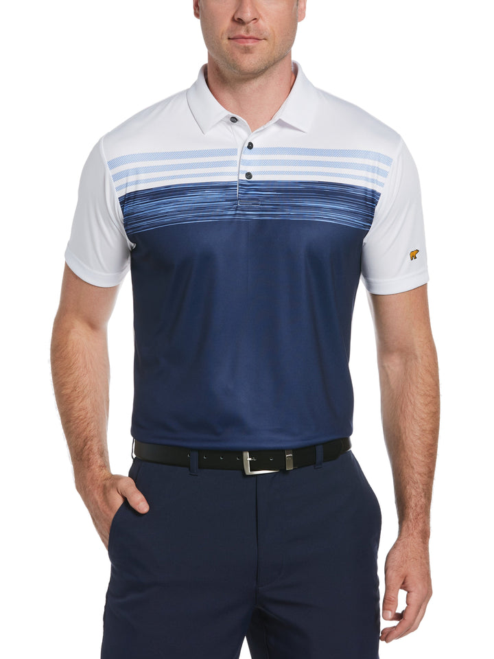 Men's Stacked Space Dye Golf Polo
